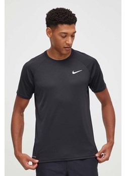 Nike t-shirt treningowy kolor czarny gładki ze sklepu ANSWEAR.com w kategorii T-shirty męskie - zdjęcie 163650749