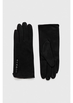 Morgan rękawiczki damskie kolor czarny ze sklepu ANSWEAR.com w kategorii Rękawiczki damskie - zdjęcie 163652145