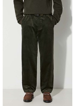 Gramicci spodnie sztruksowe Corduroy Gramicci Pant kolor zielony proste G2FM.P003 ze sklepu PRM w kategorii Spodnie męskie - zdjęcie 163653557