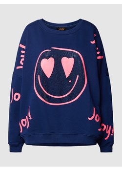 Bluza z obszyciem kamieniami stras model ‘JOY’ ze sklepu Peek&Cloppenburg  w kategorii Bluzy damskie - zdjęcie 163653775