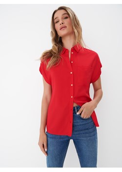 Mohito - Czerwona koszula - czerwony ze sklepu Mohito w kategorii Koszule damskie - zdjęcie 163663055