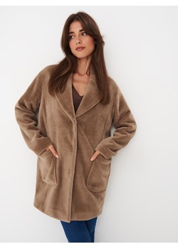 Mohito - Płaszcz zapinany na zatrzaski - beżowy ze sklepu Mohito w kategorii Płaszcze damskie - zdjęcie 163663525