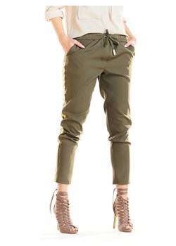 Awama Spodnie w kolorze khaki ze sklepu Limango Polska w kategorii Spodnie damskie - zdjęcie 163668055