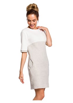 made of emotion Sukienka w kolorze szaro-białym ze wzorem ze sklepu Limango Polska w kategorii Sukienki - zdjęcie 163669145