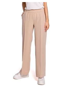 made of emotion Spodnie w kolorze beżowym ze sklepu Limango Polska w kategorii Spodnie damskie - zdjęcie 163671006