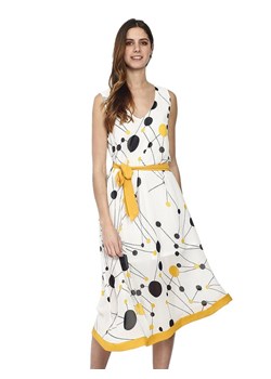 William de Faye Sukienka w kolorze białym ze wzorem ze sklepu Limango Polska w kategorii Sukienki - zdjęcie 163671377