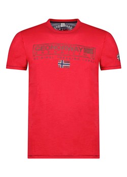 Geographical Norway Koszulka w kolorze czerwonym ze sklepu Limango Polska w kategorii T-shirty męskie - zdjęcie 163671479
