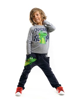 Denokids 2-częściowy zestaw &quot;Croc Island&quot; w kolorze szaro-granatowym ze sklepu Limango Polska w kategorii Komplety chłopięce - zdjęcie 163673875