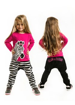 Denokids 2-częściowy zestaw &quot;Zebra Fashion&quot; w kolorze czarno-różowym ze sklepu Limango Polska w kategorii Komplety dziewczęce - zdjęcie 163673909