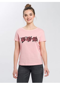 Cross Jeans Koszulka w kolorze jasnoróżowym ze sklepu Limango Polska w kategorii Bluzki damskie - zdjęcie 163677415