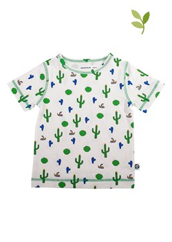 ONNOLULU Koszulka &quot;Adam Cactus&quot; w kolorze biało-zielonym ze sklepu Limango Polska w kategorii T-shirty chłopięce - zdjęcie 163680679