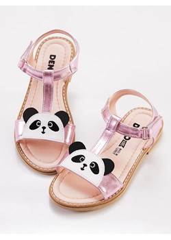 Denokids Sandały &quot;Panda&quot; w kolorze jasnoróżowym ze sklepu Limango Polska w kategorii Sandały dziecięce - zdjęcie 163681208