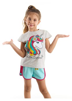 Denokids 2-częściowy zestaw &quot;Uni-Flower&quot; w kolorze szaro-turkusowym ze sklepu Limango Polska w kategorii Piżamy dziecięce - zdjęcie 163681538