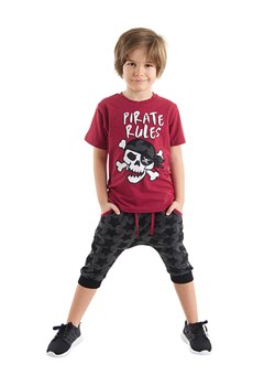 Denokids 2-częściowy zestaw &quot;Pirate Rules&quot; w kolorze czerwono-antracytowym ze sklepu Limango Polska w kategorii Komplety chłopięce - zdjęcie 163681568