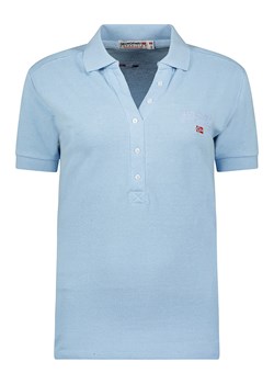 Geographical Norway Koszulka polo &quot;Kelodie&quot; w kolorze błękitnym ze sklepu Limango Polska w kategorii Bluzki damskie - zdjęcie 163682546