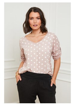 Curvy Lady Lniana bluzka w kolorze jasnoróżowym ze sklepu Limango Polska w kategorii Bluzki damskie - zdjęcie 163683727