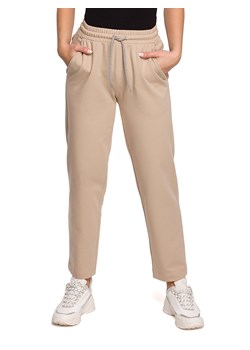 Be Wear Spodnie dresowe w kolorze beżowym ze sklepu Limango Polska w kategorii Spodnie damskie - zdjęcie 163686775