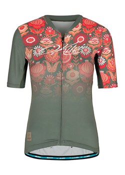 Kilpi Koszulka funkcyjna w kolorze oliwkowym ze wzorem ze sklepu Limango Polska w kategorii Bluzki damskie - zdjęcie 163687515