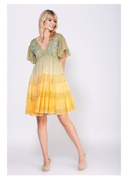 Peace &amp; Love Sukienka w kolorze oliwkowo-żółtym ze sklepu Limango Polska w kategorii Sukienki - zdjęcie 163688236