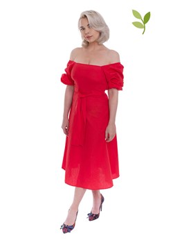 NA-KD Sukienka w kolorze czerwonym ze sklepu Limango Polska w kategorii Sukienki - zdjęcie 163688497