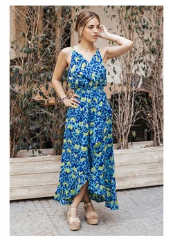 Isla Bonita by SIGRIS Sukienka w kolorze niebiesko-zielonym ze wzorem ze sklepu Limango Polska w kategorii Sukienki - zdjęcie 163690757