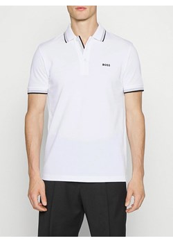 Hugo Boss Koszulka polo w kolorze białym ze sklepu Limango Polska w kategorii T-shirty męskie - zdjęcie 163691887