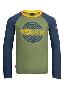 Trollkids Koszulka funkcyjna &quot;Preikestolen&quot; w kolorze khaki ze sklepu Limango Polska w kategorii T-shirty chłopięce - zdjęcie 163692086