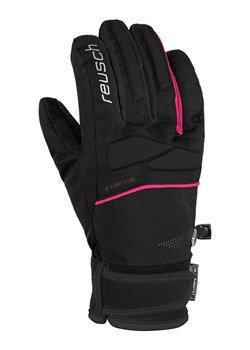 Reusch Rękawiczki narciarskie &quot;Mikaela Shiffrin R-TEX® XT&quot; w kolorze czarno-różowym ze sklepu Limango Polska w kategorii Rękawiczki dziecięce - zdjęcie 163708057