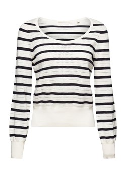 ESPRIT Sweter w kolorze biało-czarnym ze sklepu Limango Polska w kategorii Swetry damskie - zdjęcie 163727029