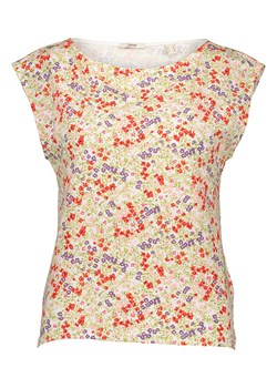 ESPRIT Koszulka w kolorze beżowym ze wzorem ze sklepu Limango Polska w kategorii Bluzki damskie - zdjęcie 163727066