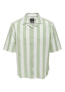ONLY &amp; SONS Koszula &quot;Caiden&quot; - Regular fit - w kolorze zielono-białym ze sklepu Limango Polska w kategorii Koszule męskie - zdjęcie 163731846