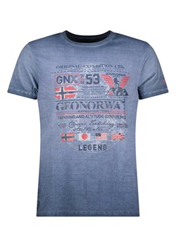 Geographical Norway Koszulka w kolorze niebieskim ze sklepu Limango Polska w kategorii T-shirty męskie - zdjęcie 163737998
