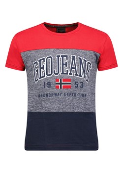 Geographical Norway Koszulka w kolorze czerwono-szarym ze sklepu Limango Polska w kategorii T-shirty męskie - zdjęcie 163738089