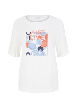 Tom Tailor Koszulka w kolorze białym ze sklepu Limango Polska w kategorii Bluzki damskie - zdjęcie 163739676