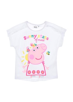 Peppa Pig Koszulka &quot;Świnka Peppa&quot; w kolorze białym ze sklepu Limango Polska w kategorii Bluzki dziewczęce - zdjęcie 163740215