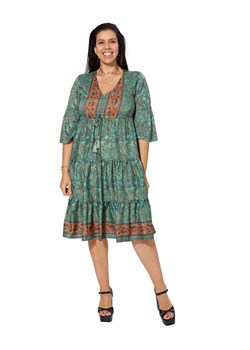 Aller Simplement Sukienka w kolorze zielonym ze sklepu Limango Polska w kategorii Sukienki - zdjęcie 163740756