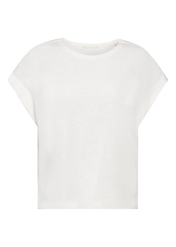 ESPRIT Lniana koszulka w kolorze białym ze sklepu Limango Polska w kategorii Bluzki damskie - zdjęcie 163743155