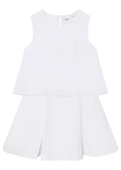 Hugo Boss Kids Sukienka w kolorze białym ze sklepu Limango Polska w kategorii Sukienki dziewczęce - zdjęcie 163745795