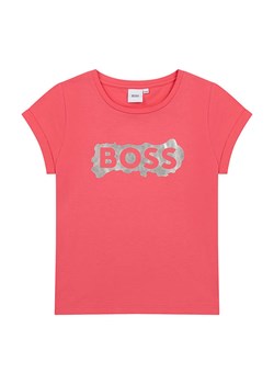 Hugo Boss Kids Koszulka w kolorze czerwonym ze sklepu Limango Polska w kategorii Bluzki dziewczęce - zdjęcie 163745807