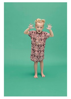 Charlie Choe Koszula nocna &quot;Wild hearted&quot; w kolorze brązowo-różowym ze sklepu Limango Polska w kategorii Piżamy dziecięce - zdjęcie 163746387