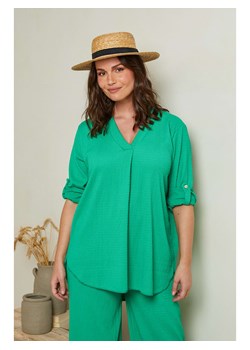 Curvy Lady Bluzka w kolorze zielonym ze sklepu Limango Polska w kategorii Bluzki damskie - zdjęcie 163750126