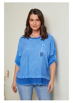 Curvy Lady Koszulka w kolorze niebieskim ze sklepu Limango Polska w kategorii Bluzki damskie - zdjęcie 163750145