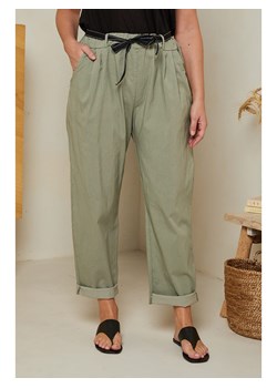 Curvy Lady Spodnie w kolorze khaki ze sklepu Limango Polska w kategorii Spodnie damskie - zdjęcie 163750205