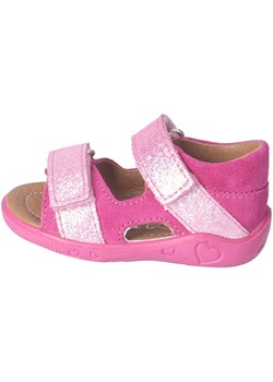 PEPINO Skórzane sandały &quot;Vicky&quot; w kolorze różowym ze sklepu Limango Polska w kategorii Sandały dziecięce - zdjęcie 163751785