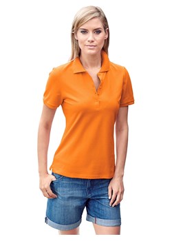 Heine Koszulka polo w kolorze pomarańczowym ze sklepu Limango Polska w kategorii Bluzki damskie - zdjęcie 163752878