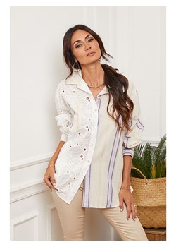 Joséfine Lniana bluzka w kolorze kremowym ze sklepu Limango Polska w kategorii Koszule damskie - zdjęcie 163757519