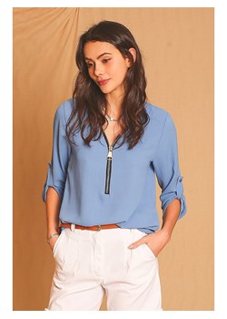 ASSUILI Bluzka w kolorze błękitnym ze sklepu Limango Polska w kategorii Bluzki damskie - zdjęcie 163763895