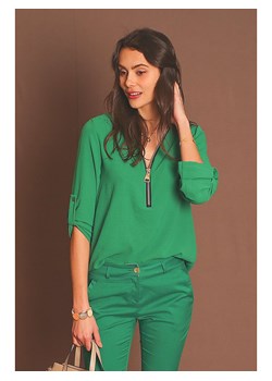 ASSUILI Bluzka w kolorze zielonym ze sklepu Limango Polska w kategorii Bluzki damskie - zdjęcie 163763899