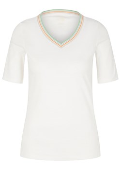 Tom Tailor Koszulka w kolorze białym ze sklepu Limango Polska w kategorii Bluzki damskie - zdjęcie 163765409