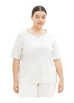 Tom Tailor Koszulka w kolorze białym ze sklepu Limango Polska w kategorii Bluzki damskie - zdjęcie 163765498